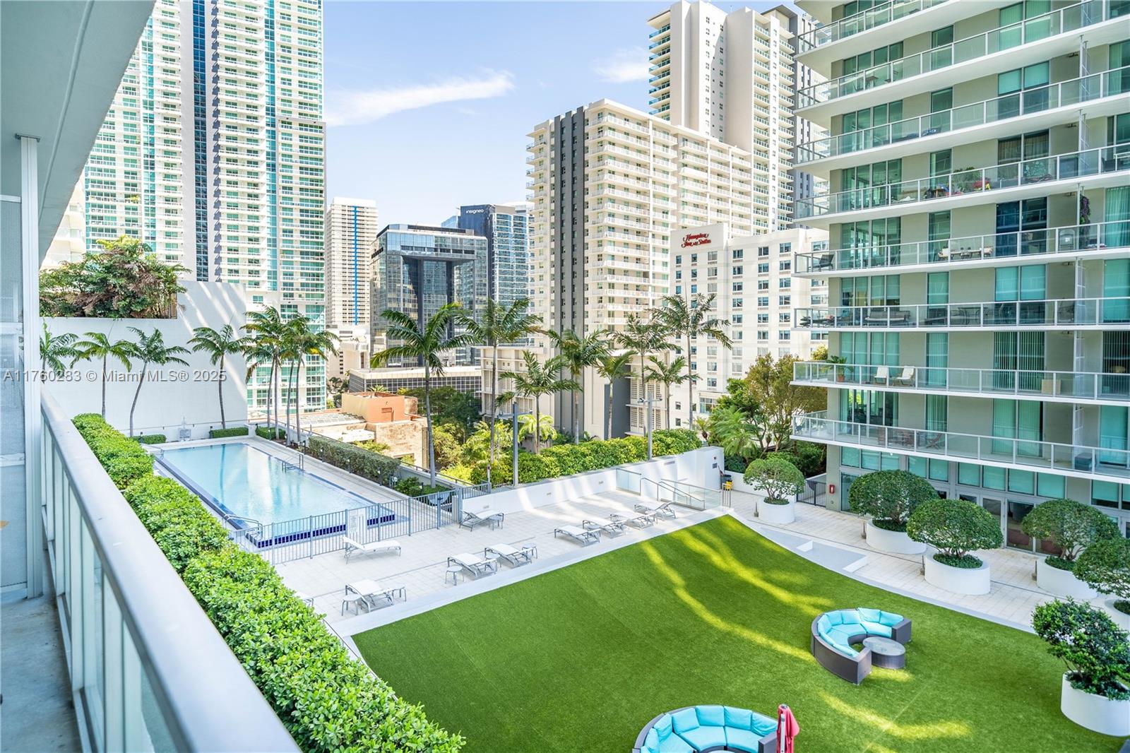 1111 Southwest 1st Avenue, Unit 1115N Miami, FL 33130 - Photo 26 of 27 a view of swimming pool from a balcony