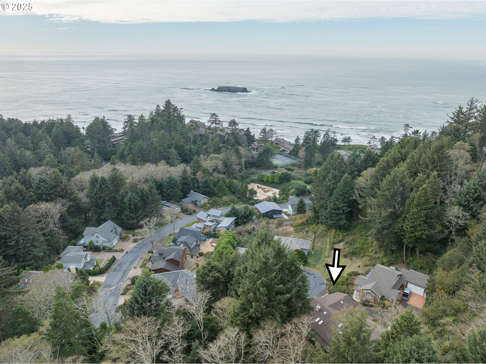 108 Sea Crest Court Otter Rock, OR 97369 - Photo 43 of 45 an aerial view of multiple house with ocean view