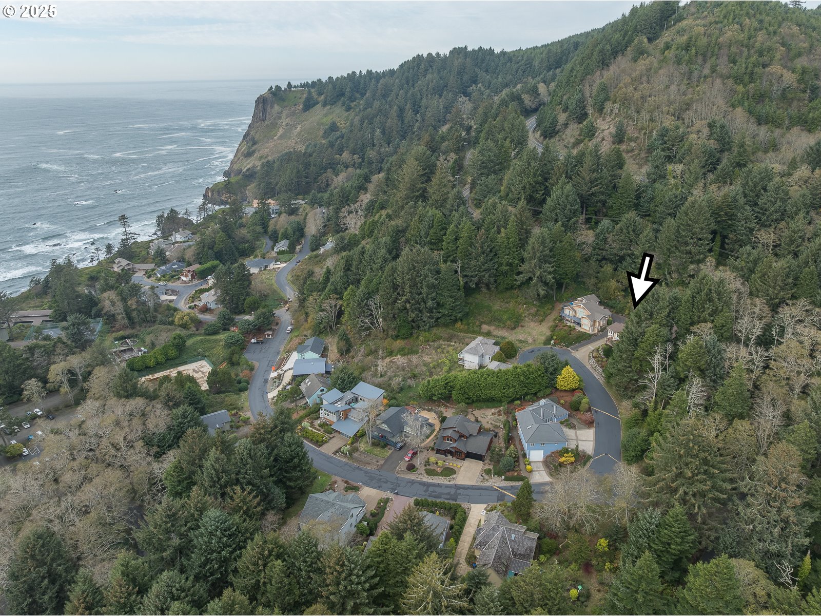 108 Sea Crest Court Otter Rock, OR 97369 - Photo 45 of 45 an aerial view of house with yard