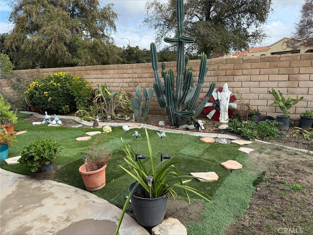 1114 Bottle Tree Way Hemet, CA 92545 - Photo 19 of 23 a view of a garden with plants