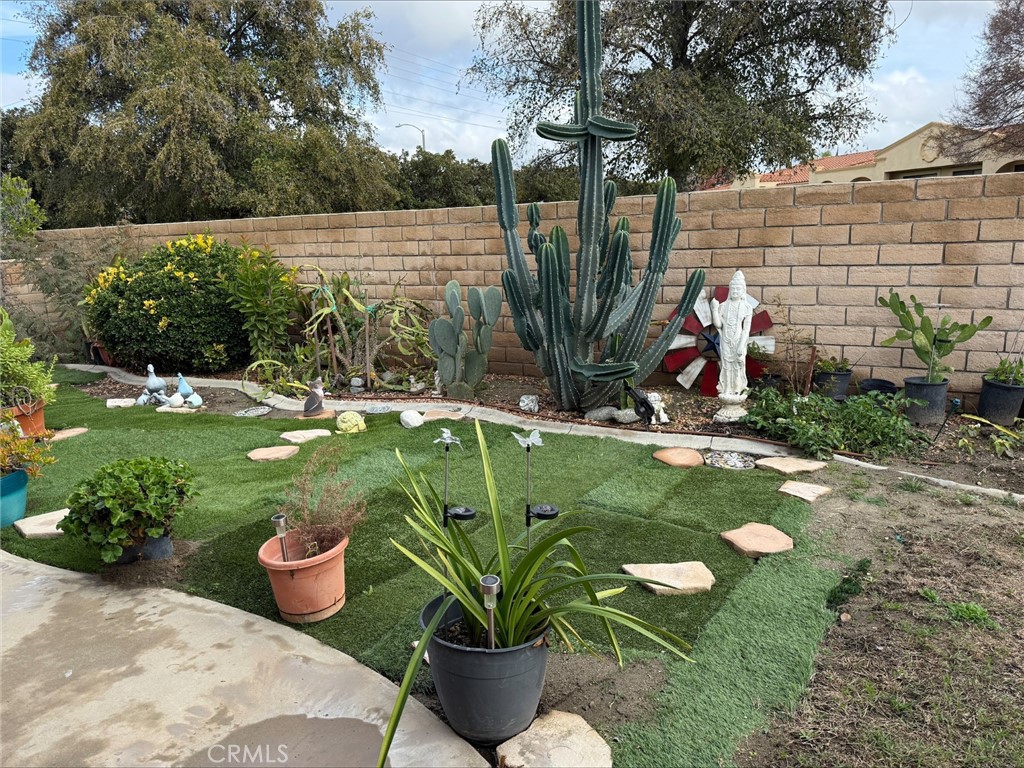 1114 Bottle Tree Way Hemet, CA 92545 - Photo 22 of 23 a view of a garden with plants