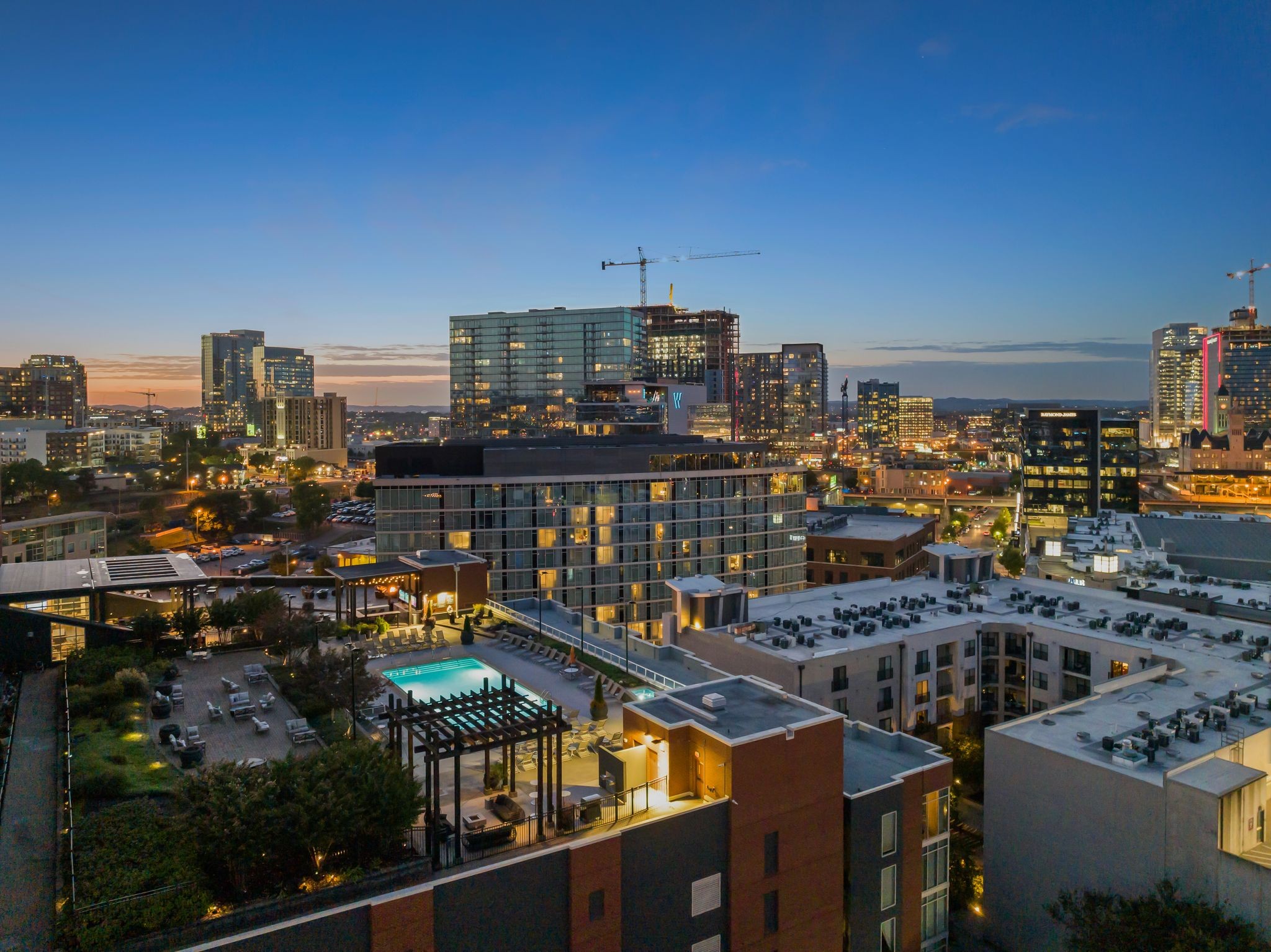 600 12th Avenue South, Unit 829 Nashville, TN 37203 - Photo 29 of 32 a city view from a balcony