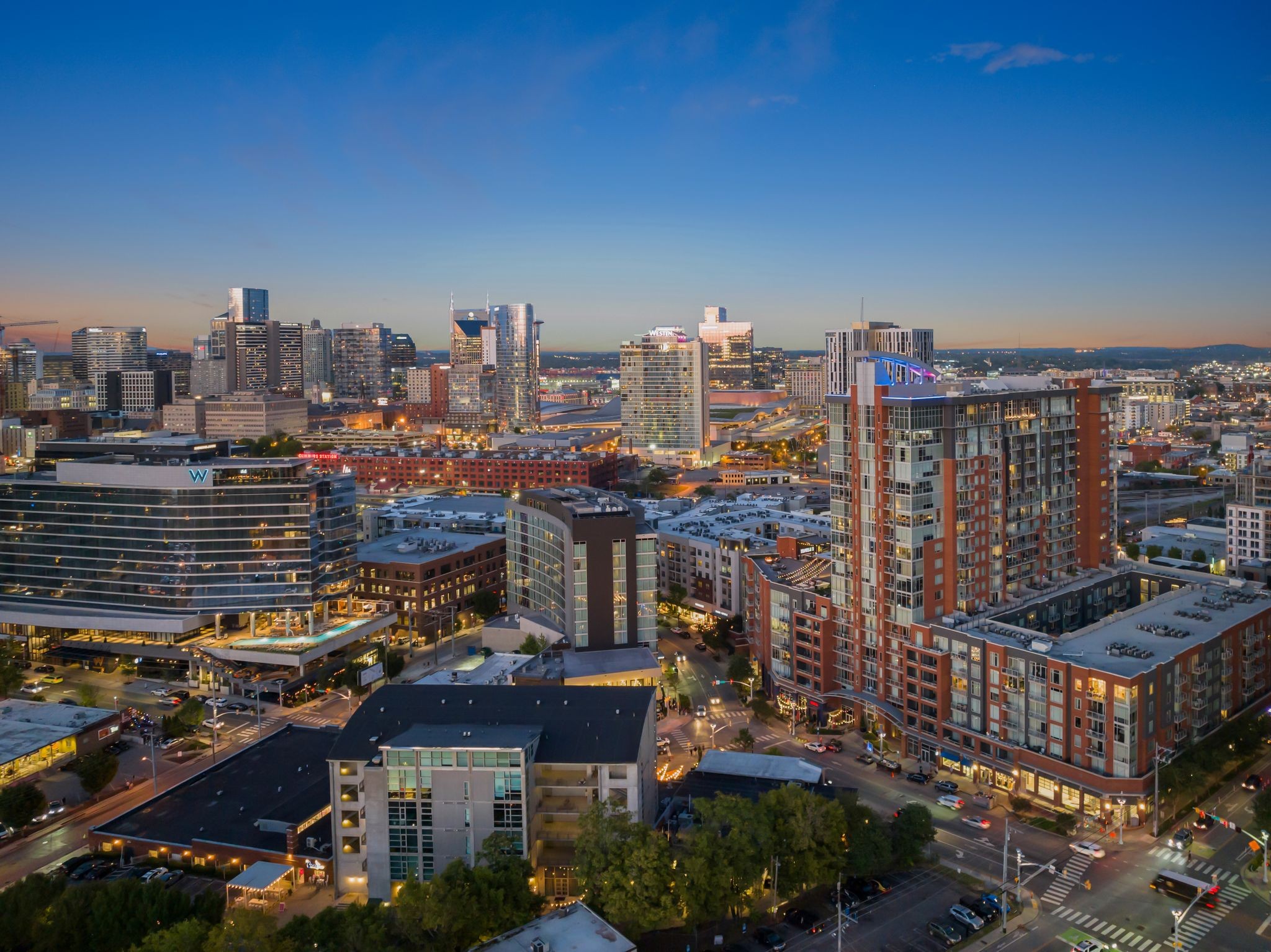 600 12th Avenue South, Unit 829 Nashville, TN 37203 - Photo 32 of 32 a city view with tall buildings