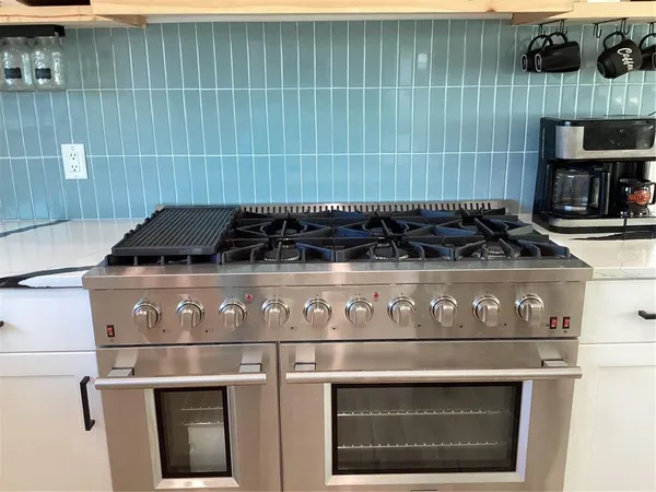 a close view of stove