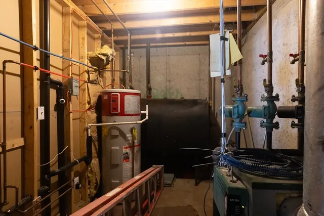 a view of storage and utility room