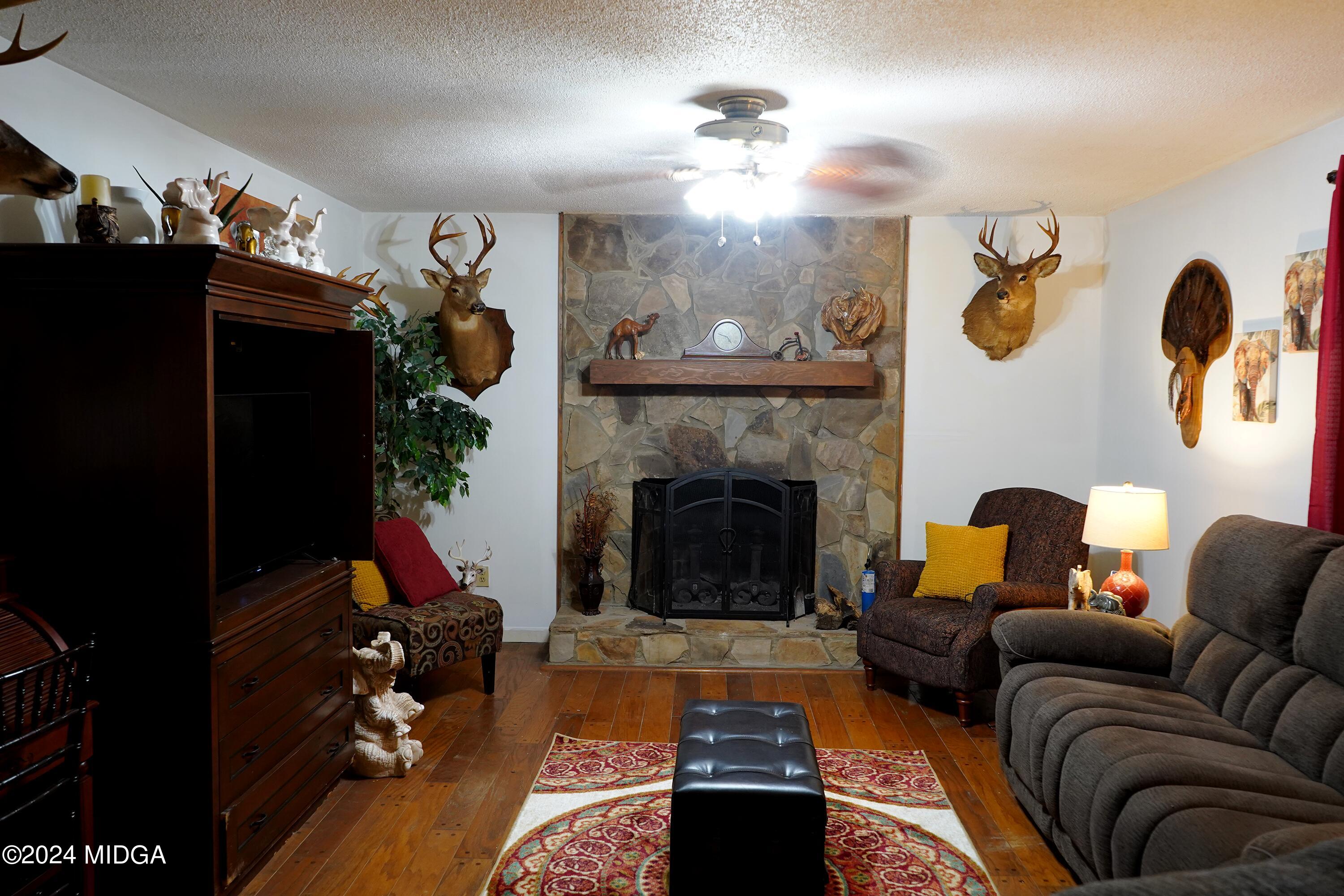 1082 Old Cabaniss Road Forsyth, GA 31029 - Photo 4 of 14 a living room with furniture and a fireplace