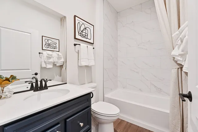a bathroom with a sink a toilet and a bathtub