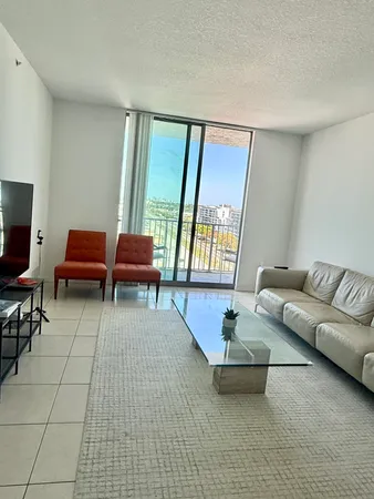 a view of a balcony with city view