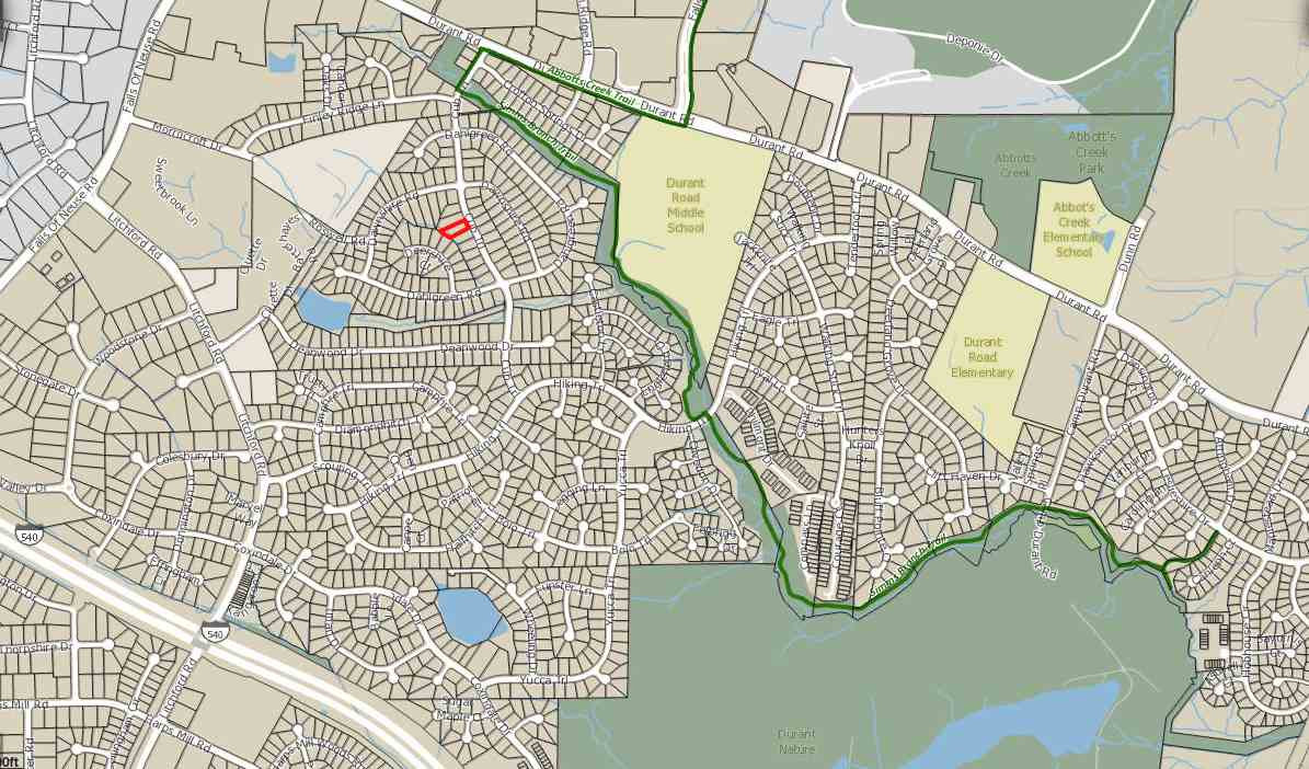 9205 Cub Trail Raleigh, NC 27615 - Photo 19 of 19 Overview Map
