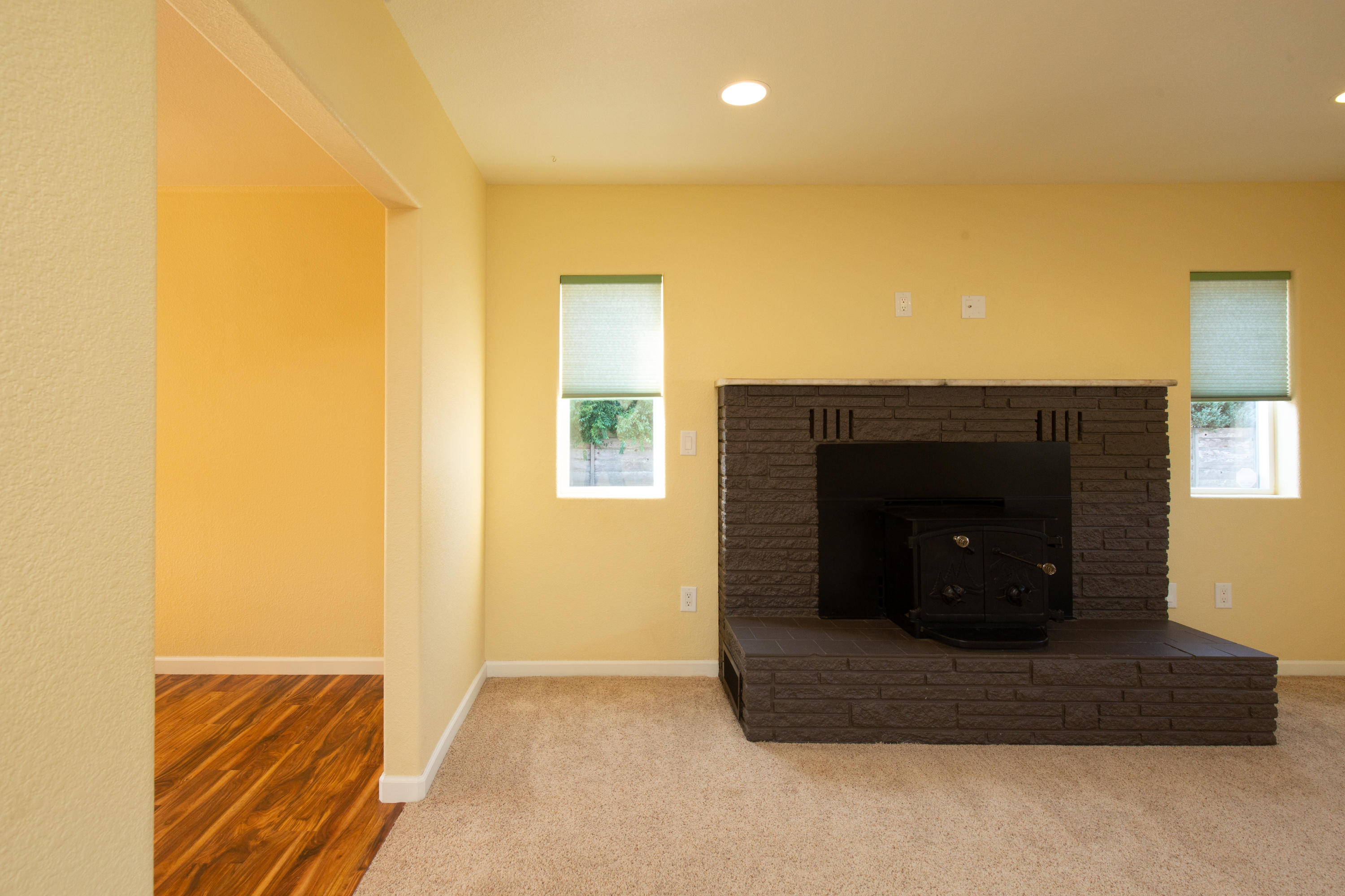 4625 Excelsior Road Cutten, CA 95503 - Photo 21 of 48 Brick fireplace with woodstove insert