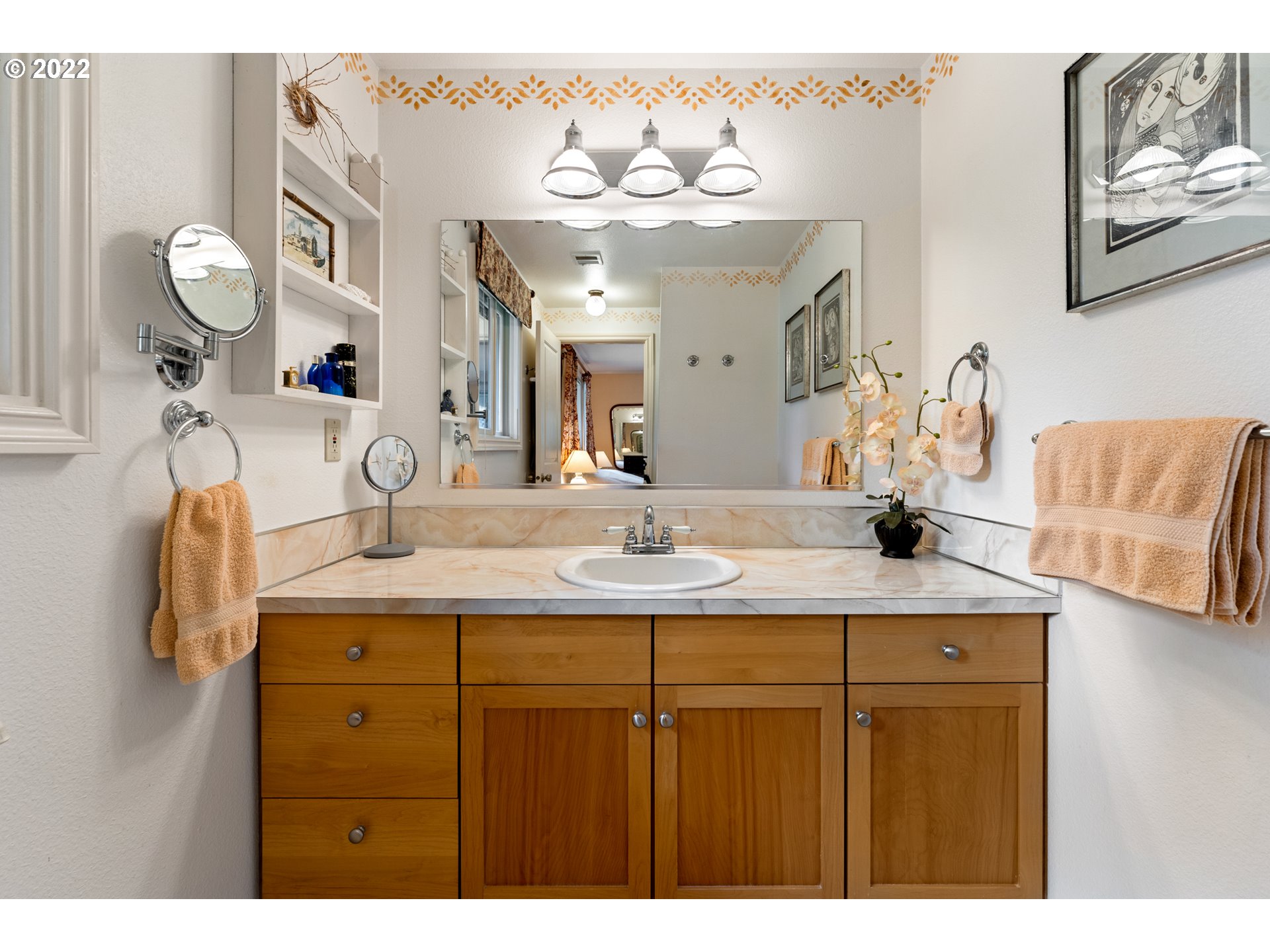 22913 Northeast 16th Street Camas, WA 98607 - Photo 11 of 32 a bathroom with a sink and a mirror