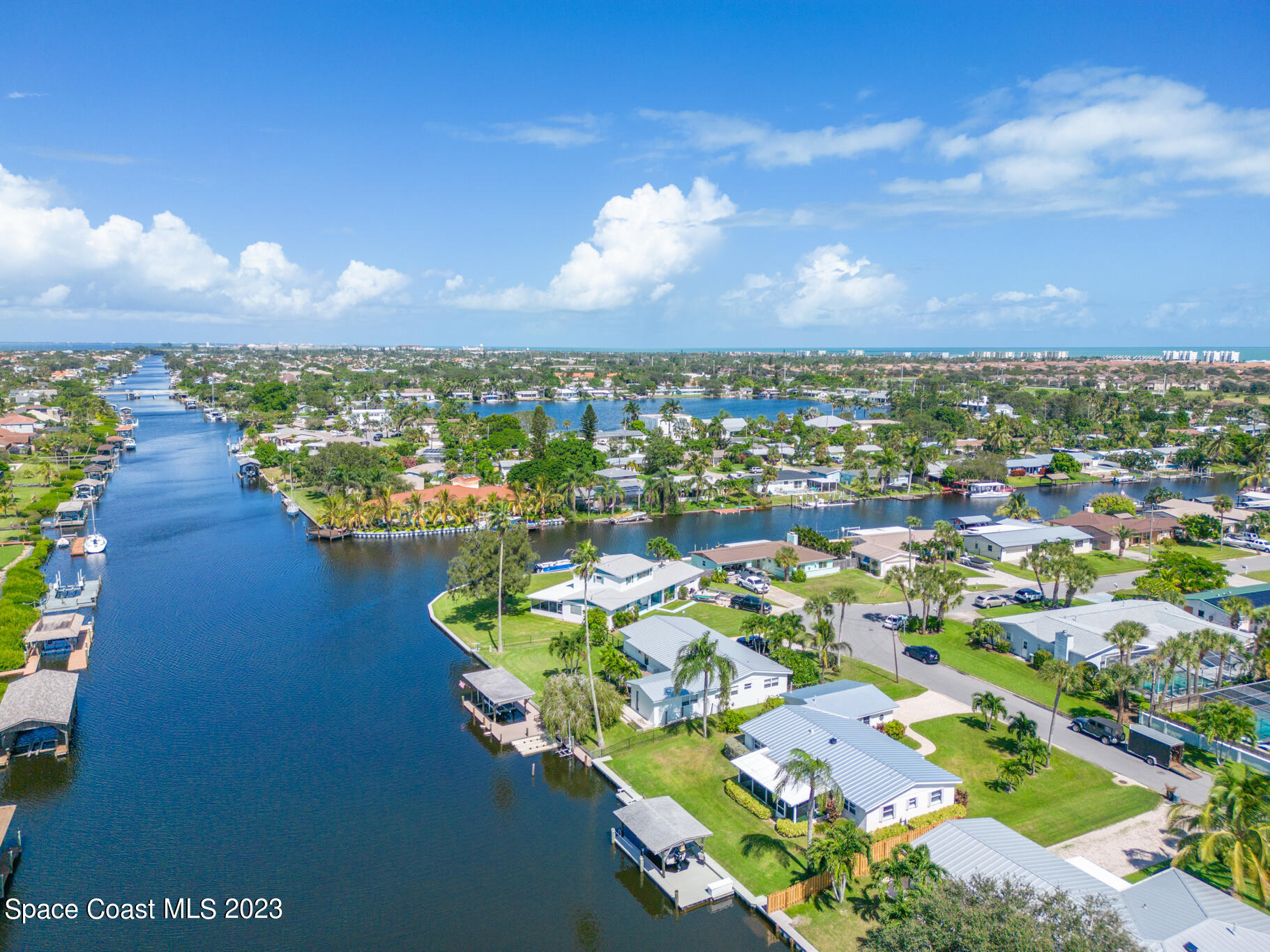 209 River Road Satellite Beach, FL 32937 - Photo 63 of 86 a view of a city with an ocean view