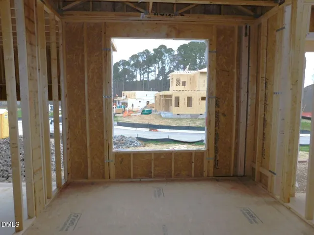 a front view of a house with a patio