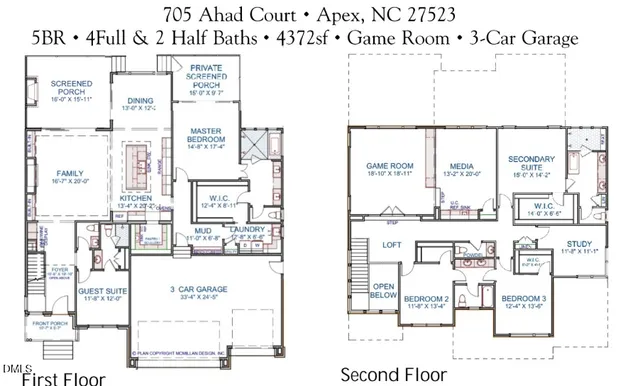 $1,695,000 | 705 Ahad Court, Apex, NC 27523