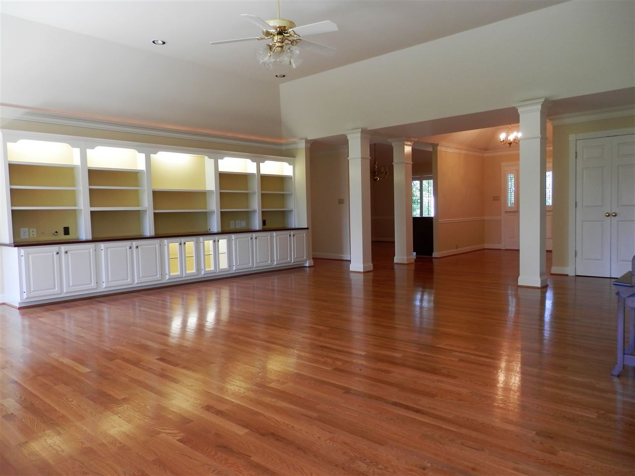 469 Coleytown Road Waynesboro, VA 22980 - Photo 10 of 47 a view of empty room with wooden floor and fan