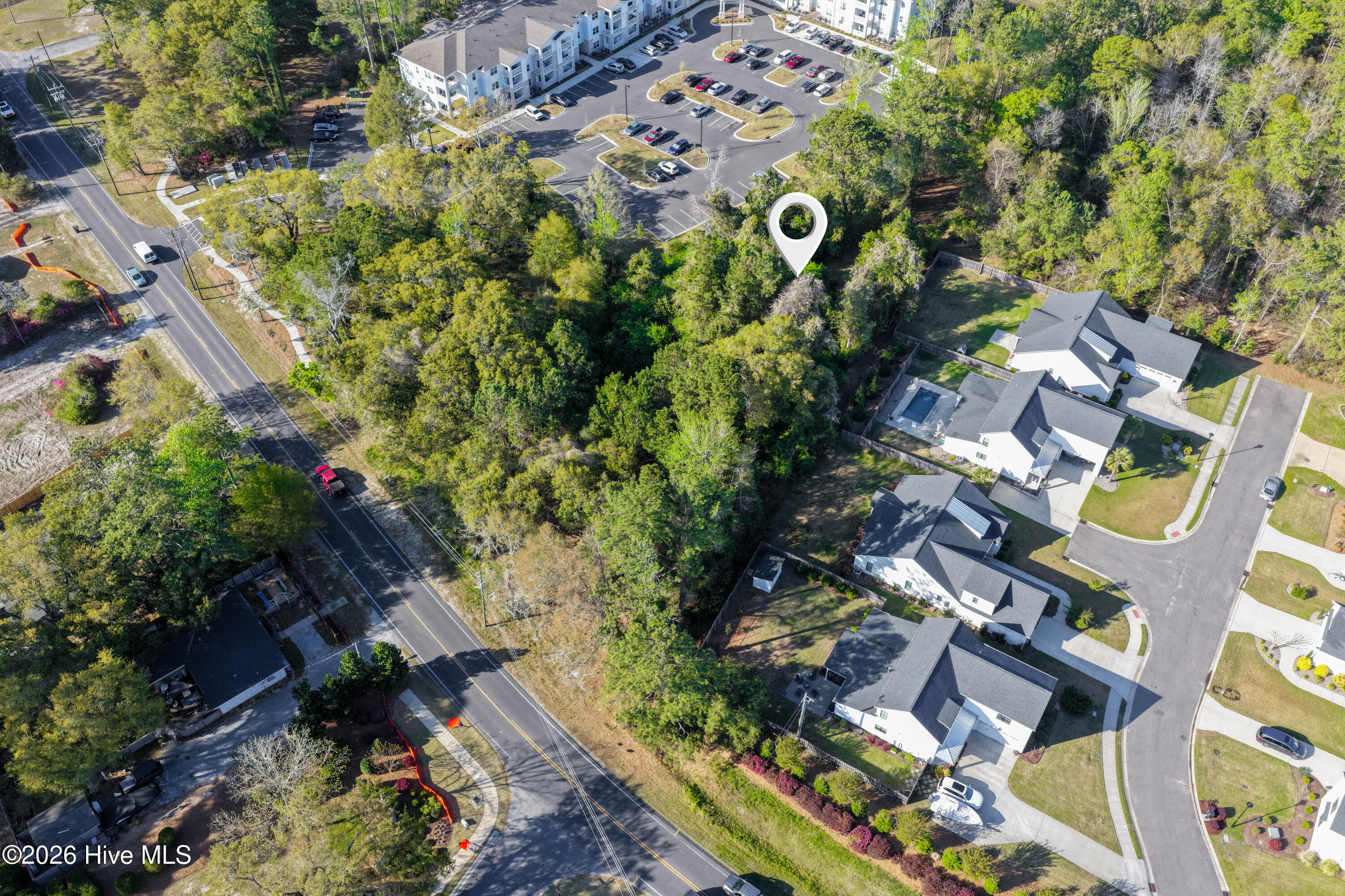 225 Middle Sound Loop Road Wilmington, NC 28411 - Photo 4 of 18 Drone Shot above the right side of property