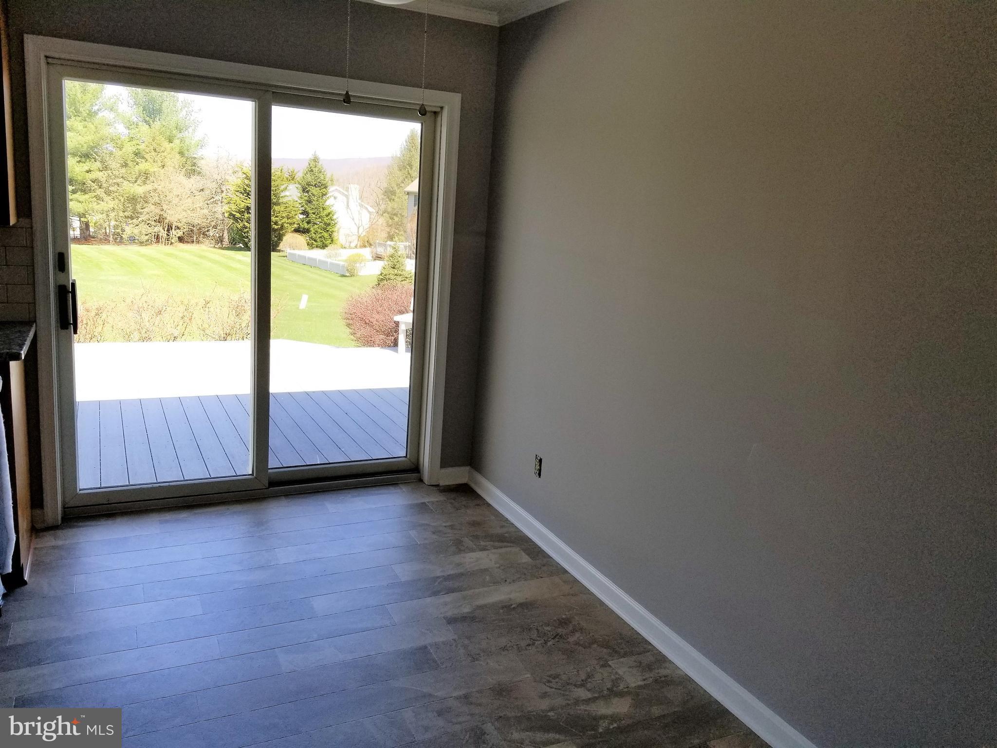 Dining Room w/sliding door to deck and yard