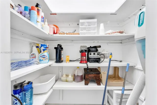 a view of storage and utility room