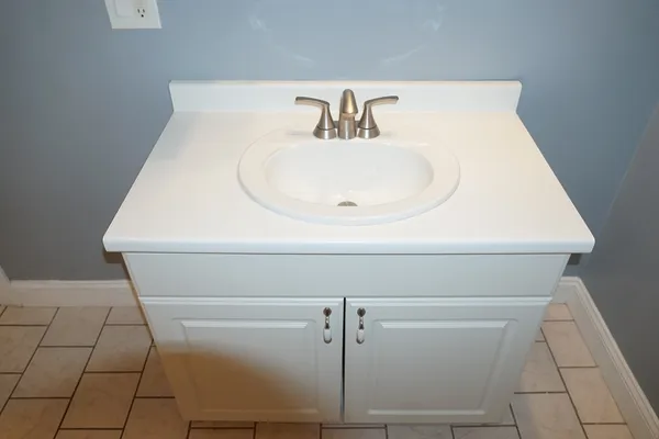 a close view of sink