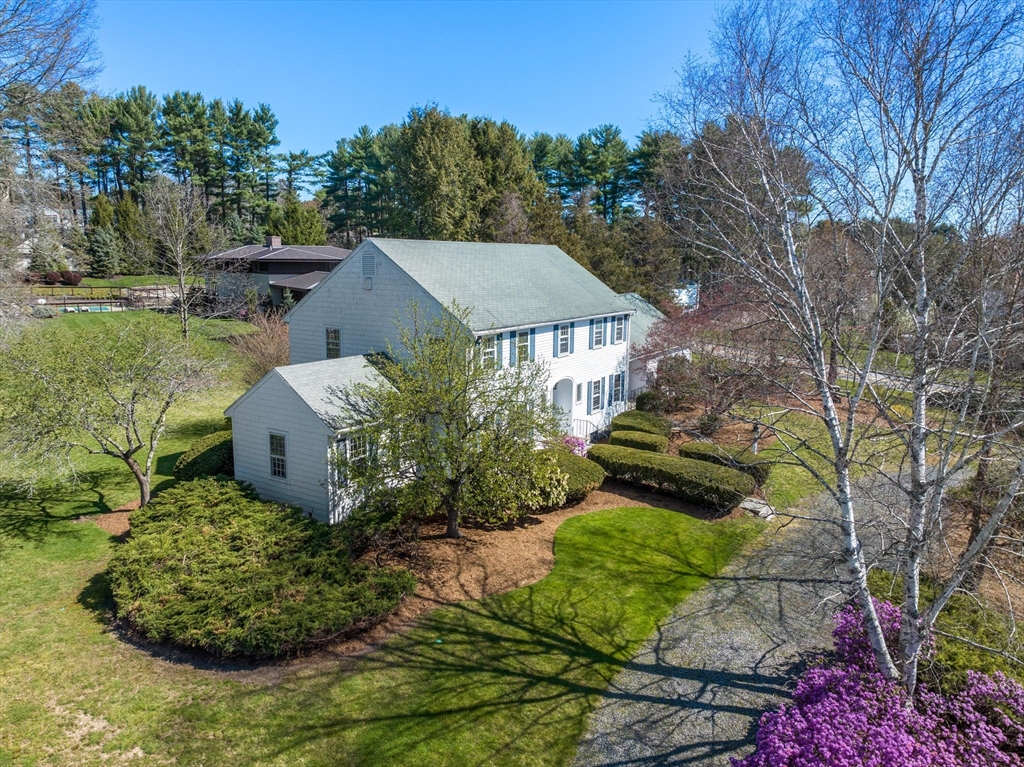 169 Fox Hill Road Needham, MA 02492 - Photo 17 of 22 a view of a garden with plants and large trees