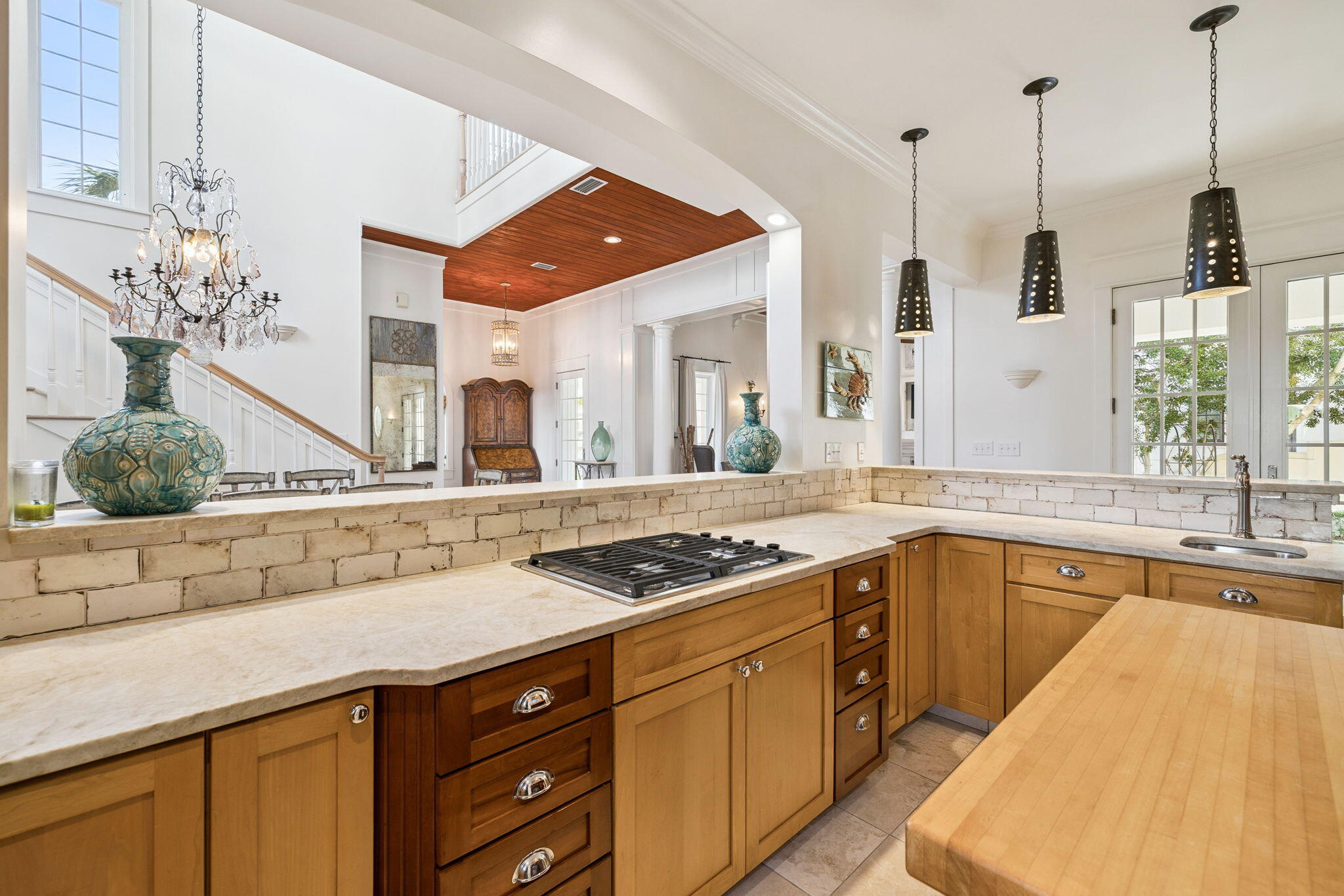 152 White Cliffs Boulevard Santa Rosa Beach, FL 32459 - Photo 37 of 82 a kitchen with stainless steel appliances granite countertop a sink and cabinets