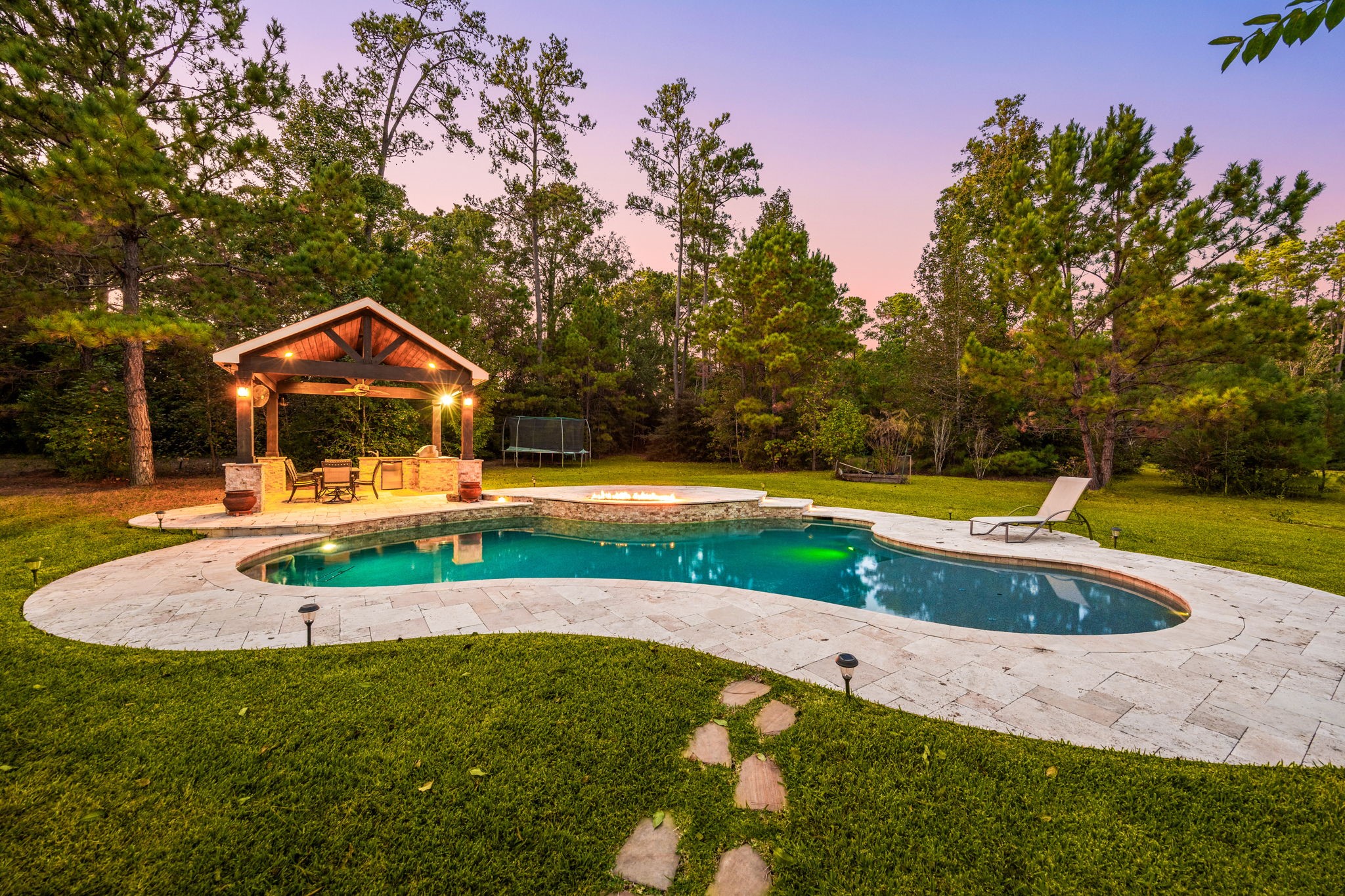 13506 Stagecoach Road Magnolia, TX 77355 - Photo 31 of 37 a view of outdoor space yard swimming pool and green space