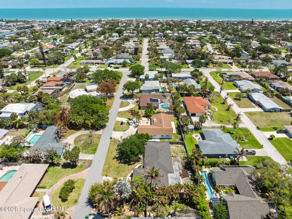 an aerial view of a city