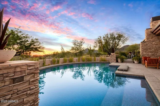 a view of a lake with houses