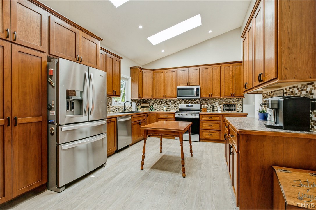 305 Grand Street Oneida, NY 13421 - Photo 13 of 34 Granate, Stainless and Cherry Custom Kitchen