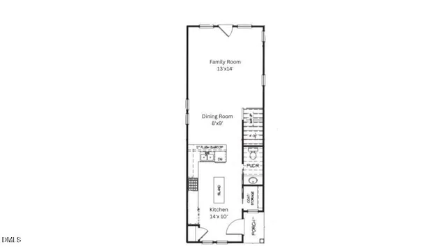 a picture of a bench in a building