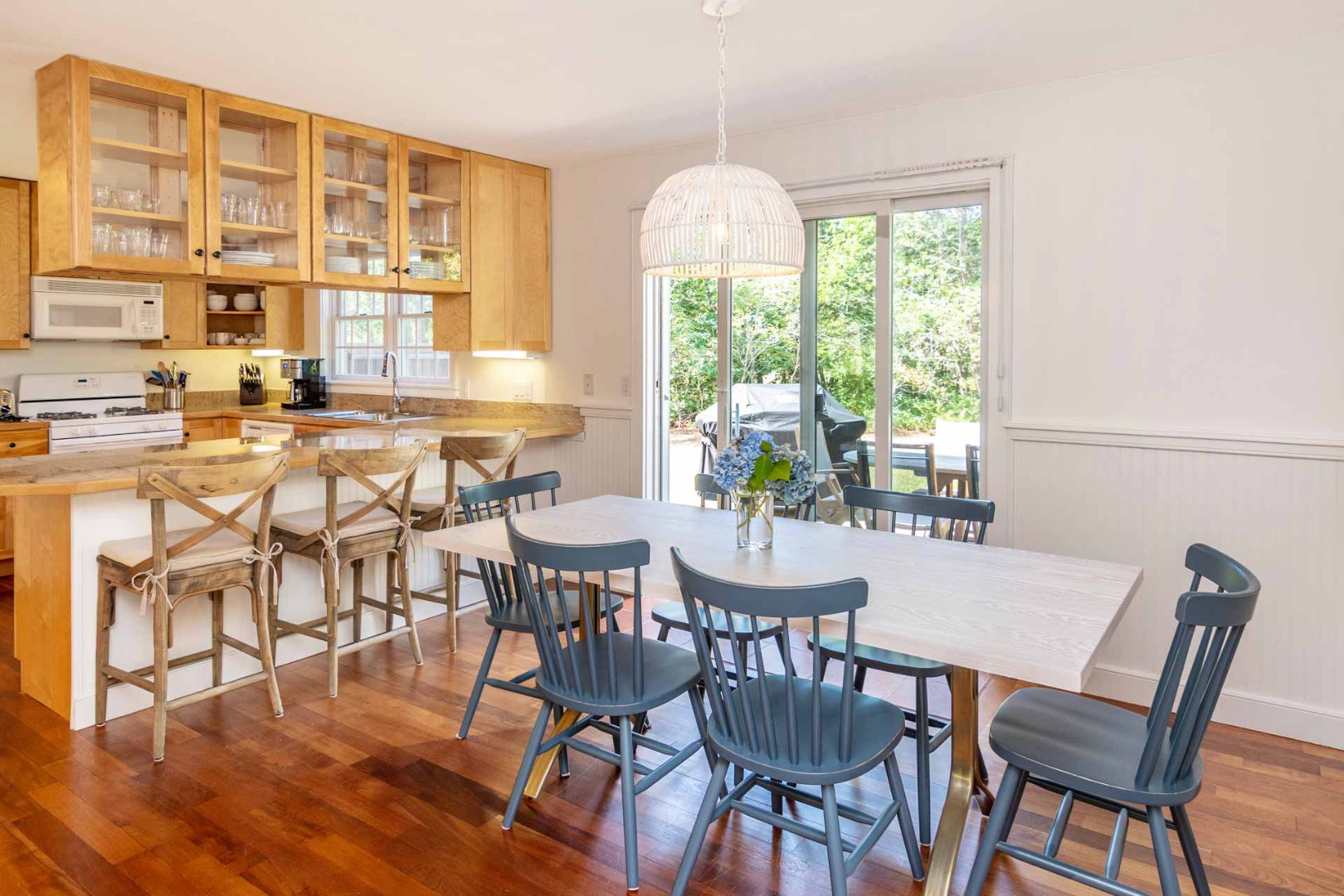 29 Pradas Way Edgartown, MA 02539 - Photo 9 of 30 a view of a dining room with furniture and wooden floor