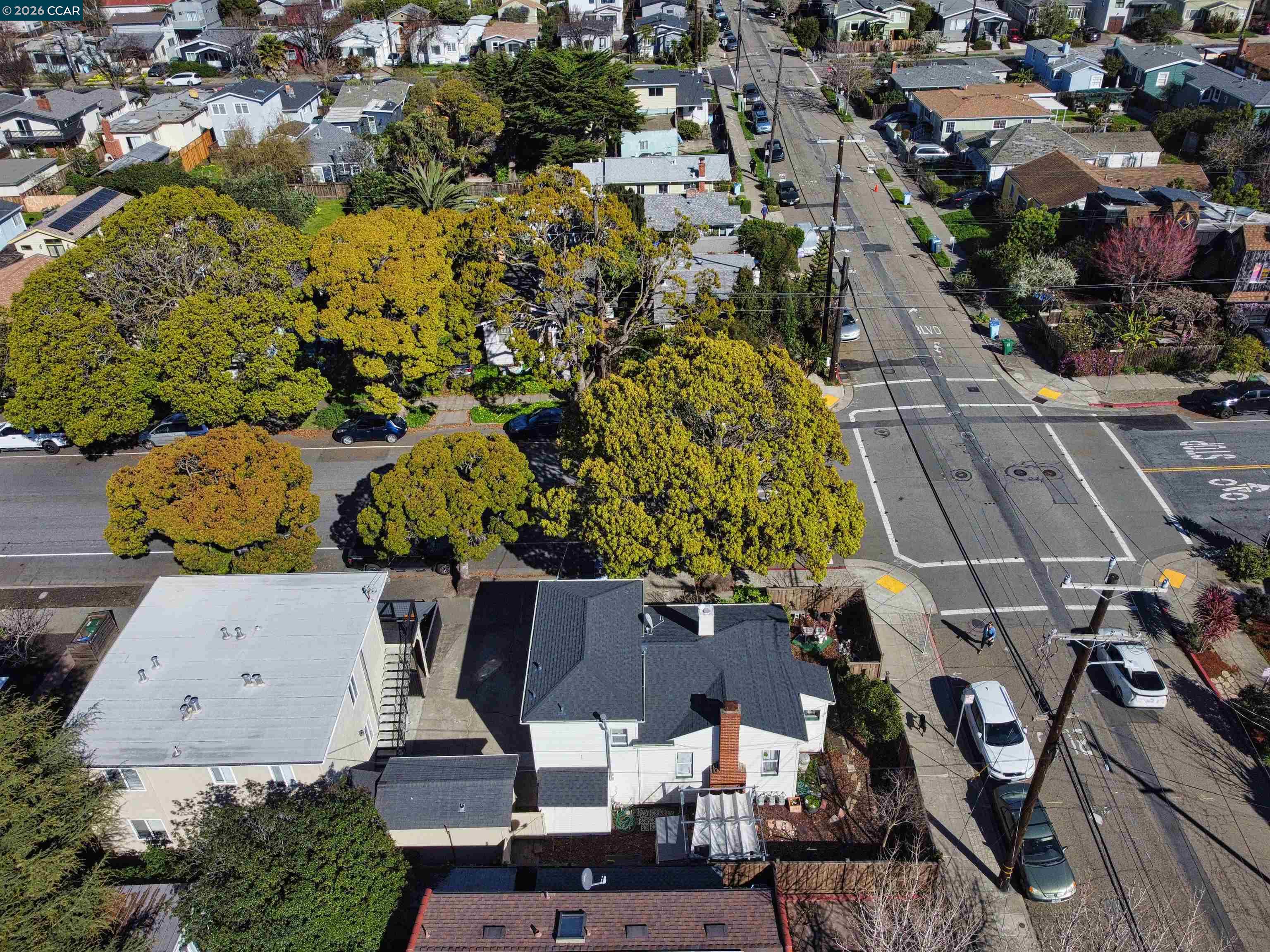995 Virginia Street Berkeley, CA 94710 - Photo 58 of 59 an aerial view of multiple houses with yard