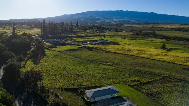 a view of a lake with a mountain