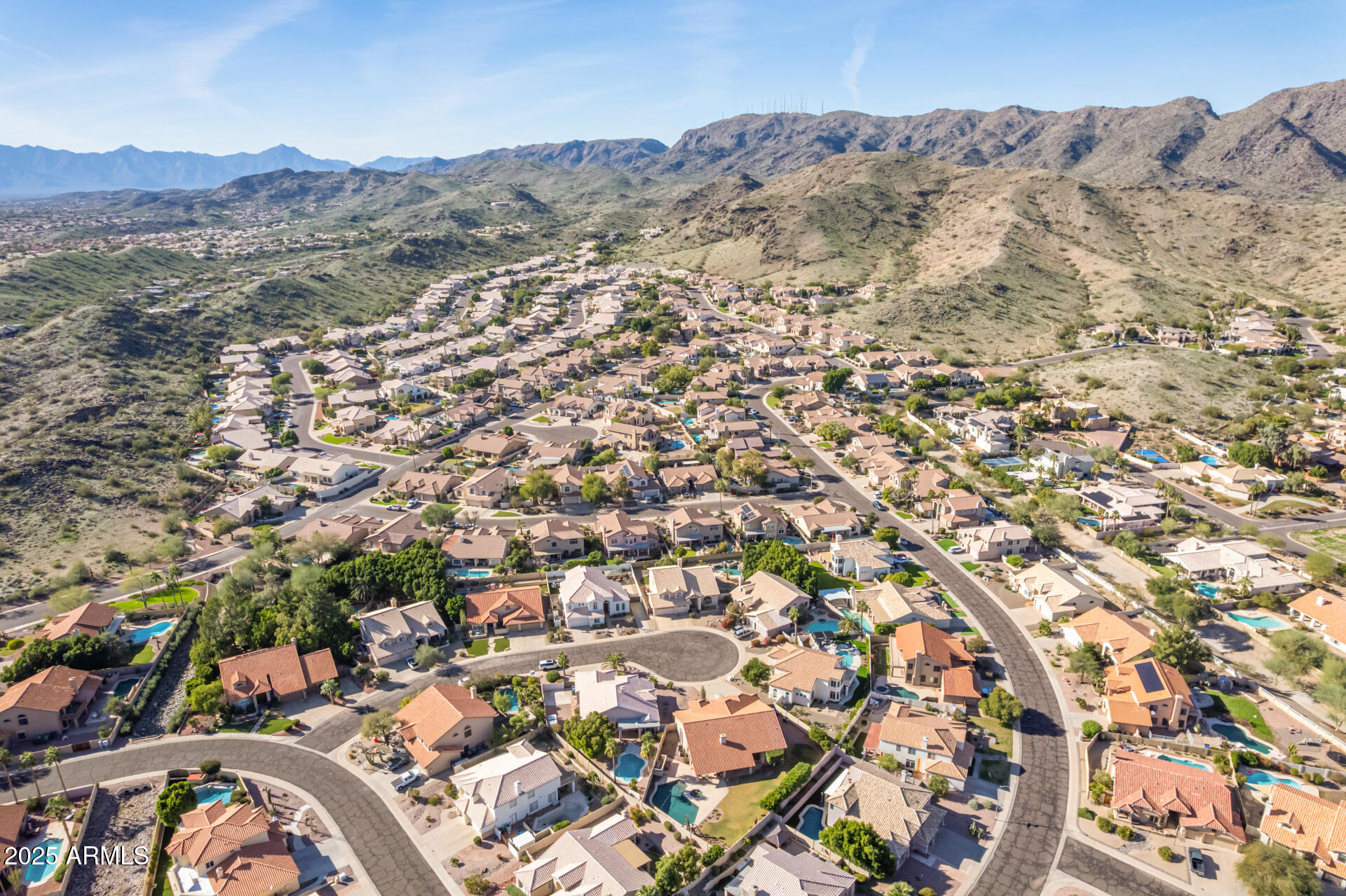 14044 South 33rd Way Phoenix, AZ 85044 - Photo 57 of 59 an aerial view of residential house and car parked