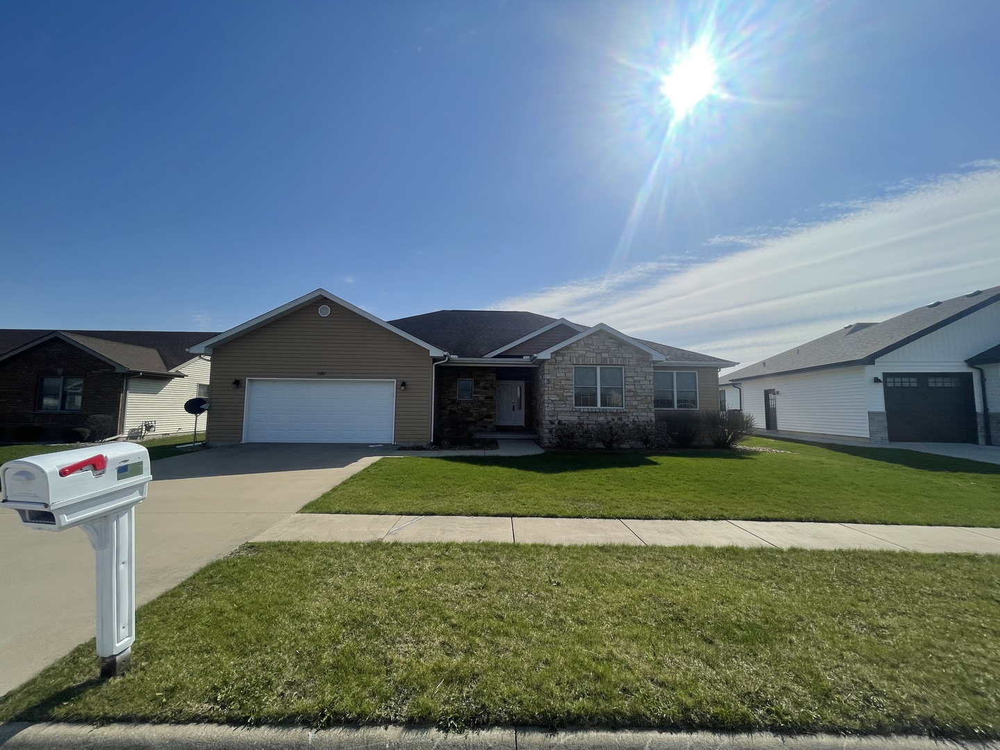 a house view with a outdoor space