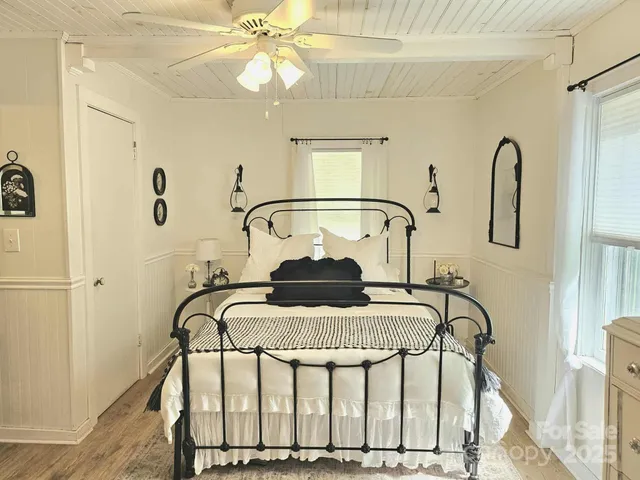 a view of a balcony with furniture