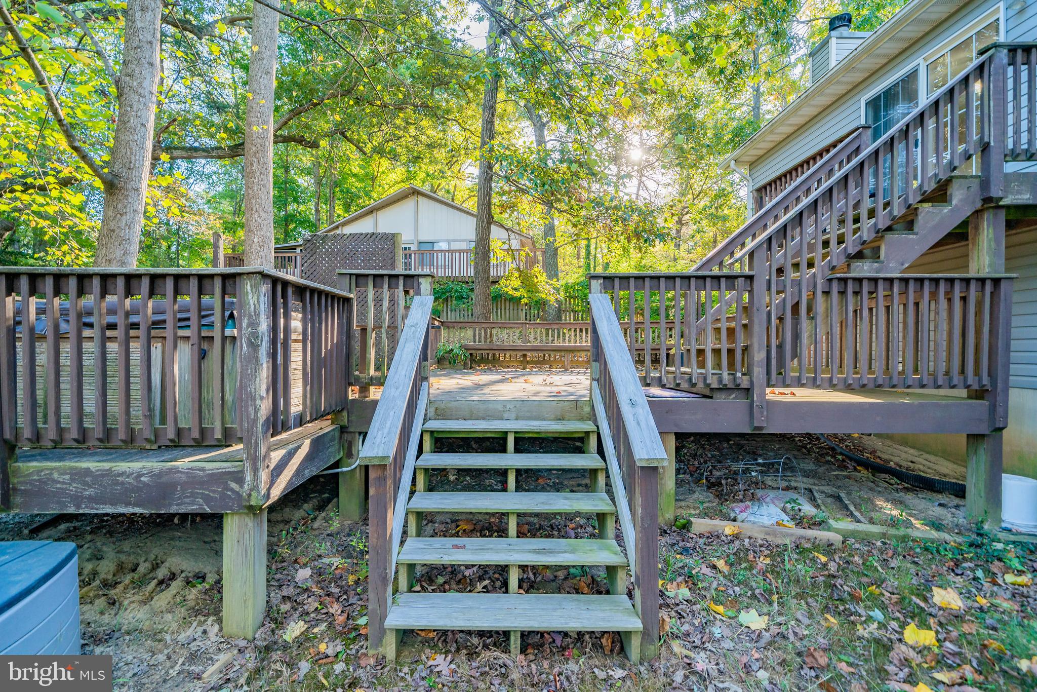 11109 Rawhide Road Lusby, MD 20657 - Photo 31 of 41 Stairs from deck