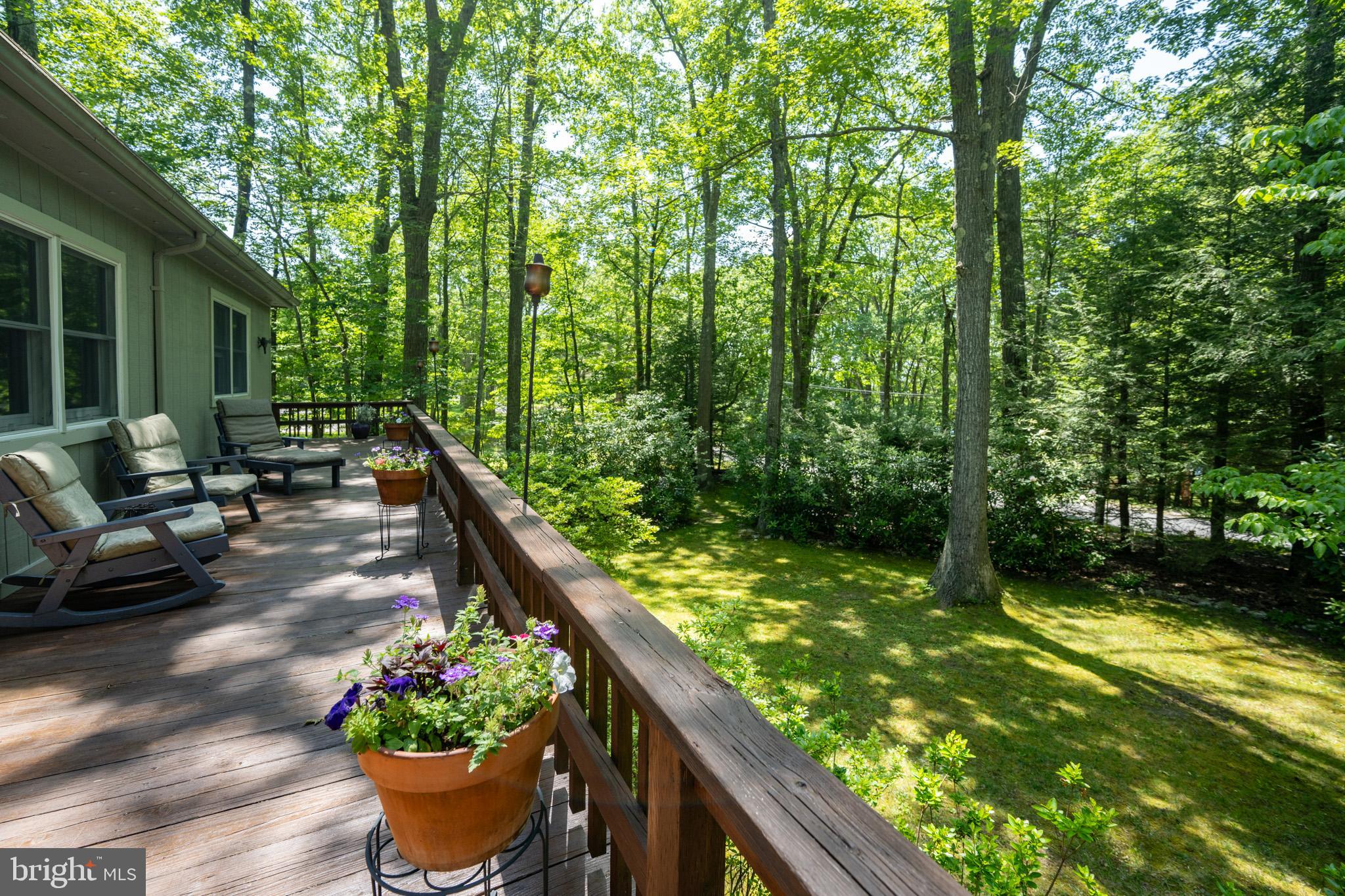 346 Skippers Point Road Oakland, MD 21550 - Photo 8 of 73 a balcony with lots of green space and plants