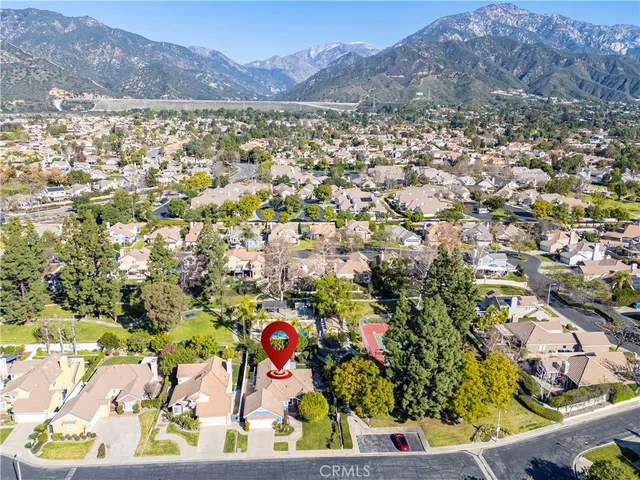 an aerial view of a city