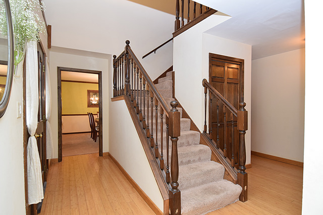 N040 Pierce Avenue Wheaton, IL 60187 - Photo 20 of 20 a view of staircase with wooden floor and a rug