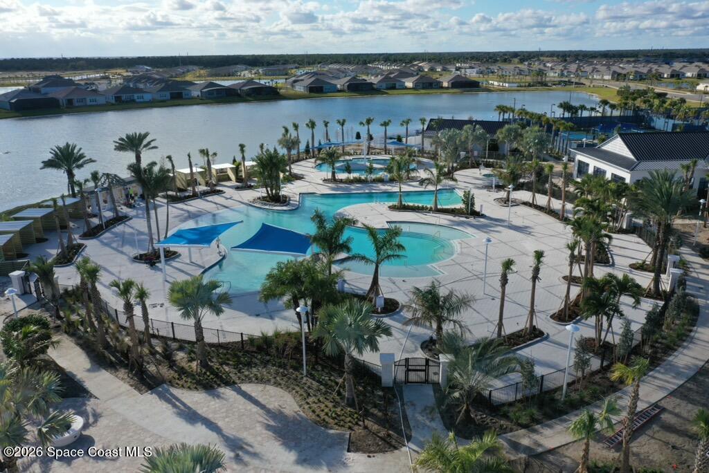 2993 Tidepool Place Melbourne, FL 32940 - Photo 48 of 50 an aerial view of a house with lake view