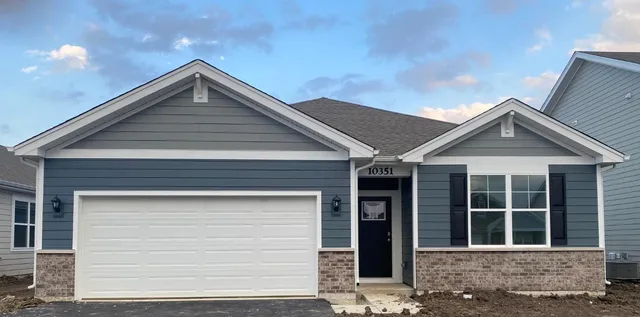 a front view of a house