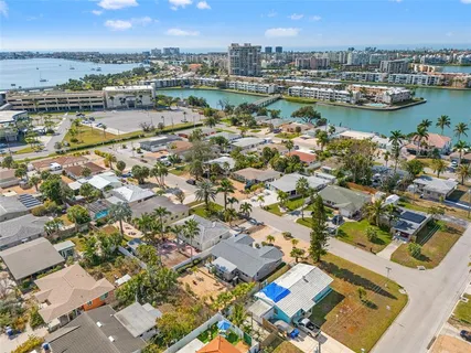 an aerial view of a city