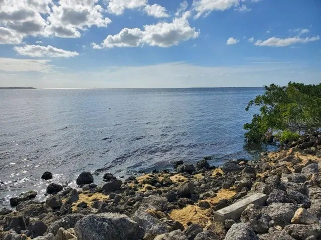 a view of beach and ocean