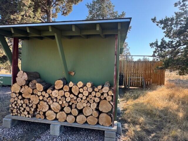 13260 Southwest Chipmunk Road Terrebonne, OR 97760 - Photo 23 of 24 Outside wood shed