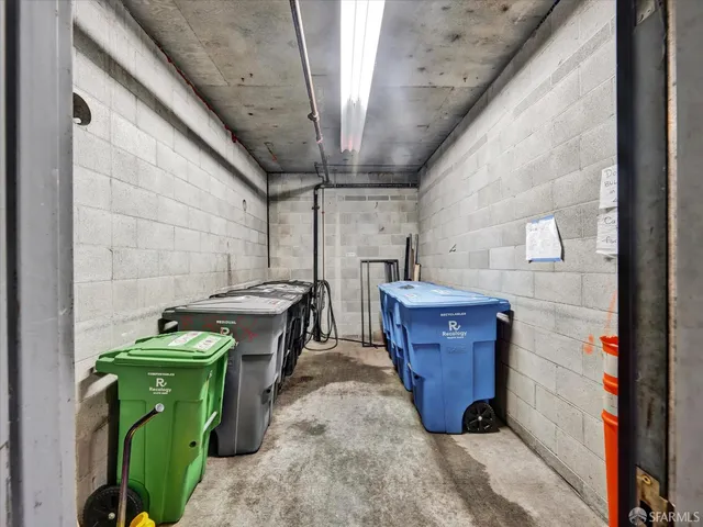 a view of storage and utility room