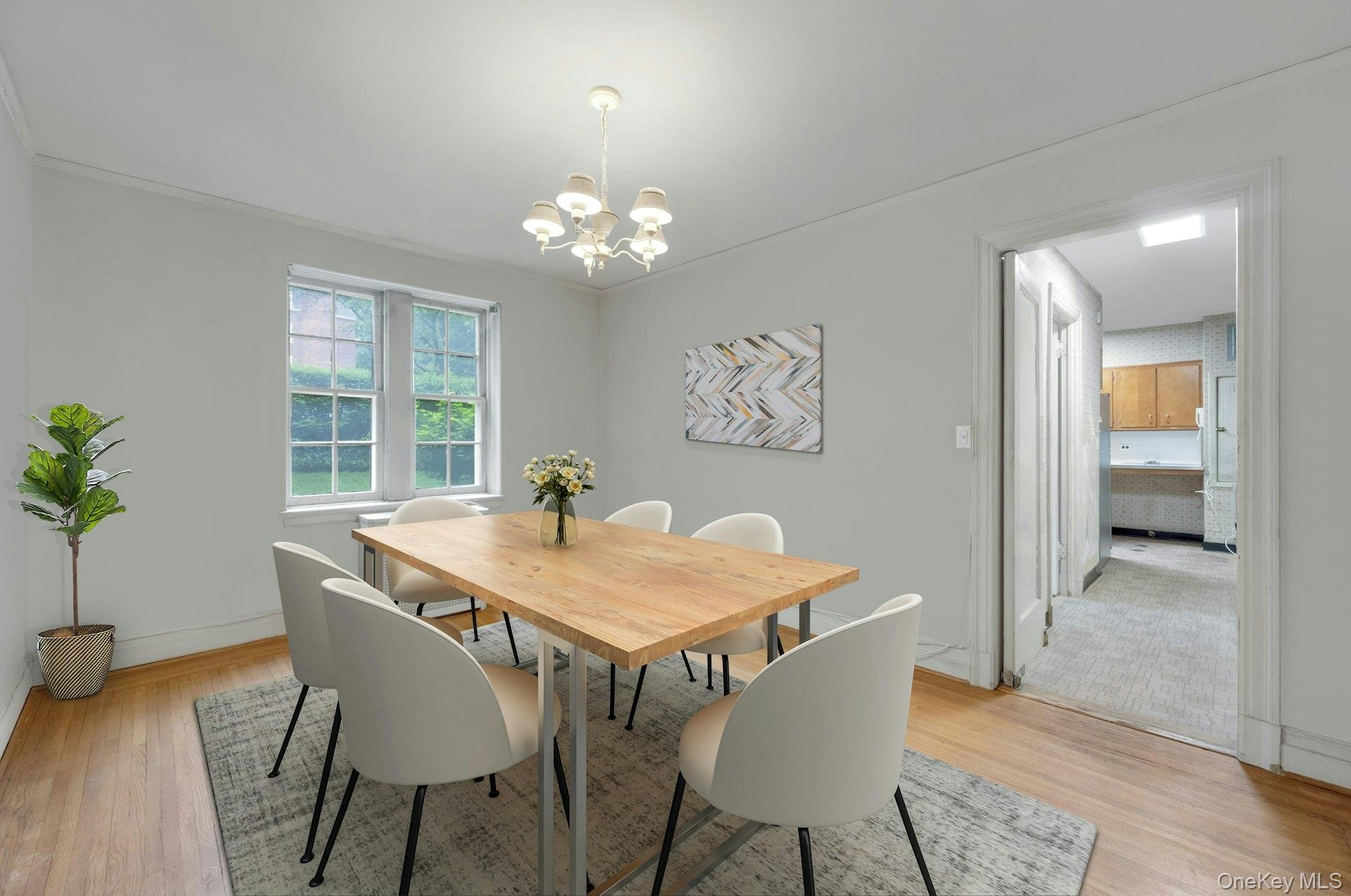 3 Alden Place, Unit 1A Bronxville, NY 10708 - Photo 10 of 29 a view of a dining room with furniture window and wooden floor