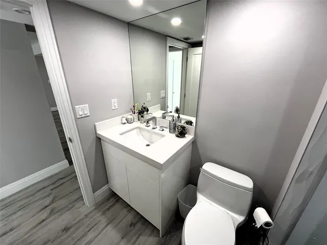 a view of a yard and shower