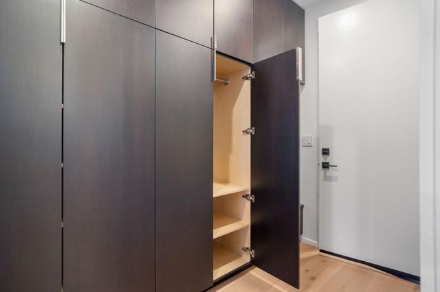 a room with storage and utility