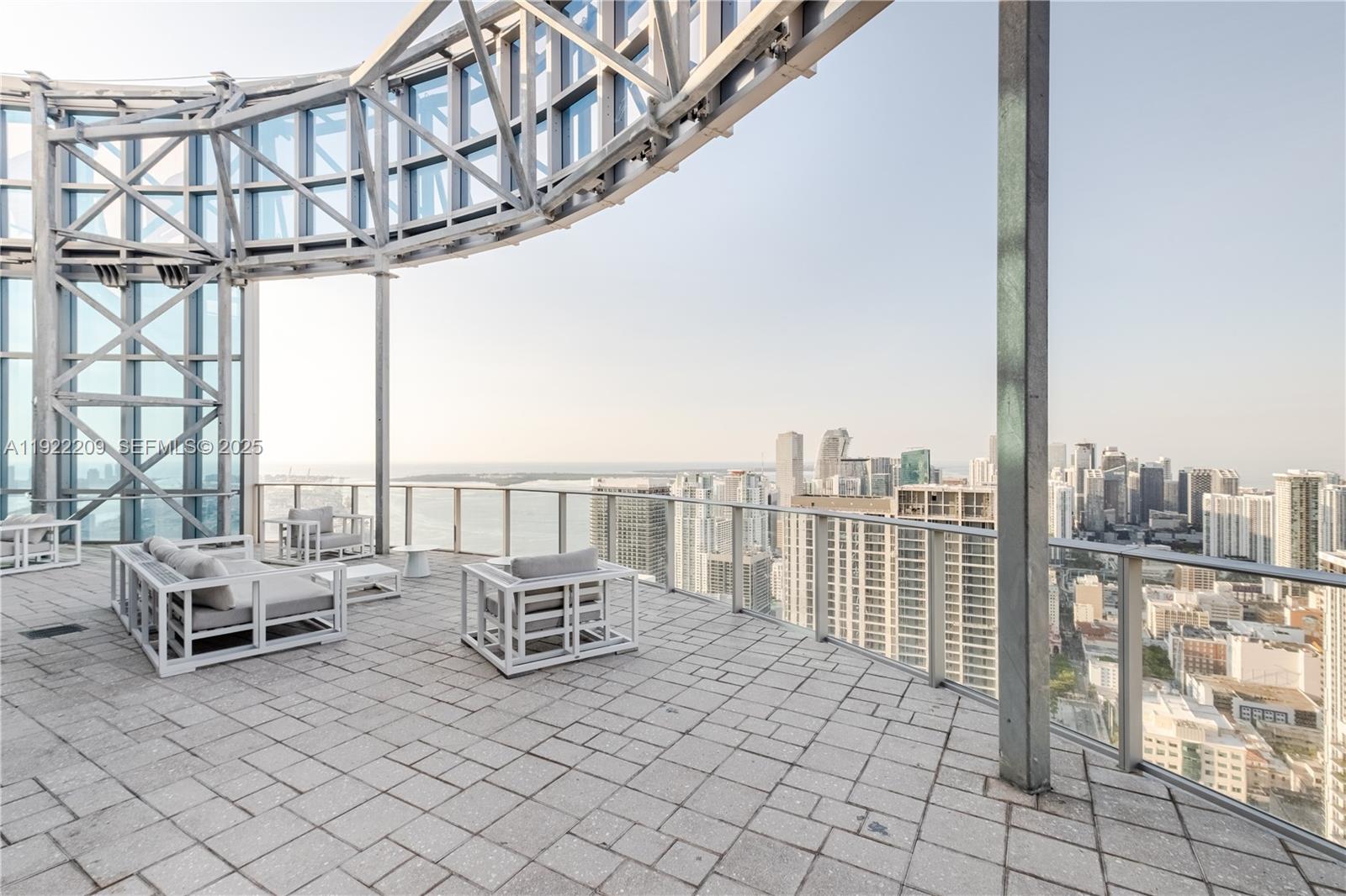 851 Northeast 1st Avenue, Unit 3911 Miami, FL 33132 - Photo 46 of 75 a view of roof deck with furniture